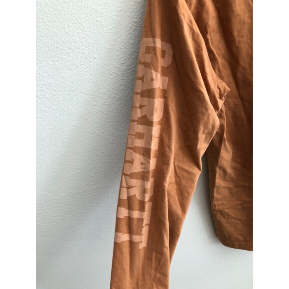 Junya Watanabe Man x Carhartt Long Sleeve Tee Dark Beige/ White Size S - Picture 5 of 9